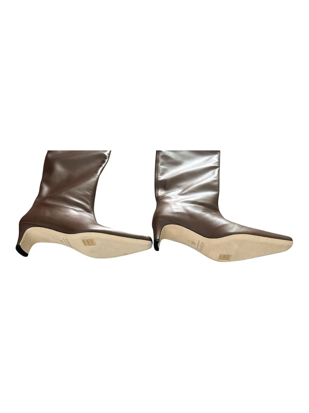 Staud Wally Brown Leather Knee-High Boot - Picture 8 of 8